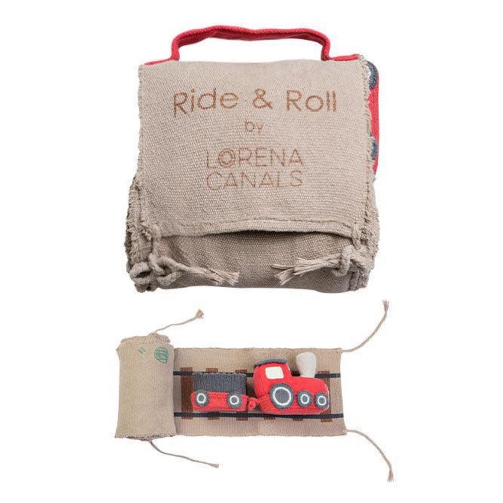 Lorena canals ride and roll train play set toy